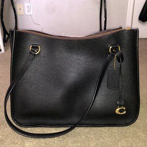 Coach Tyler Carryall Black Tote New